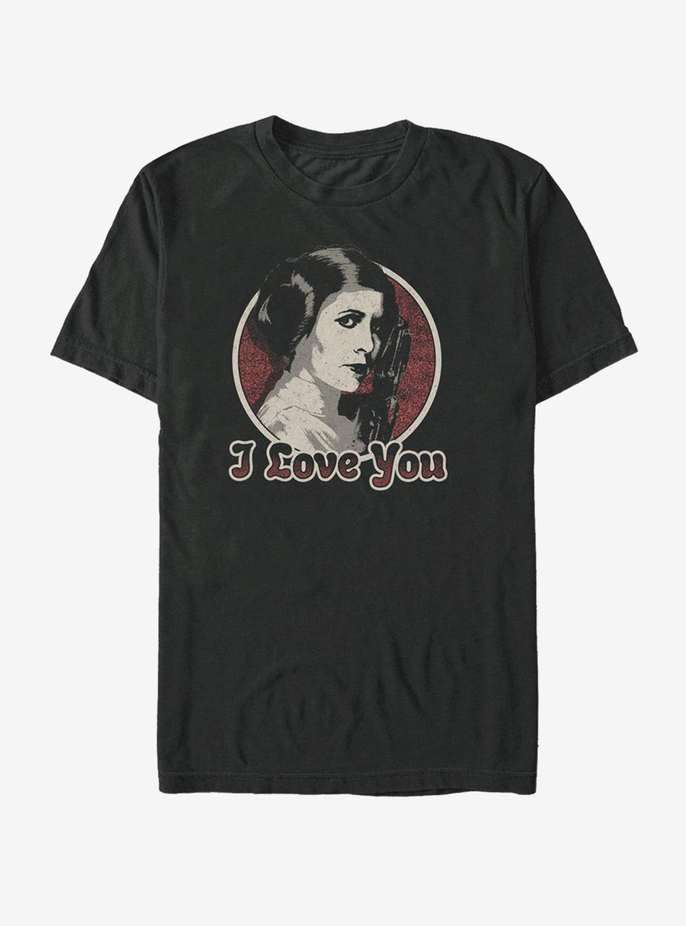 Star Wars Leia Loves Han T-Shirt, BLACK, hi-res