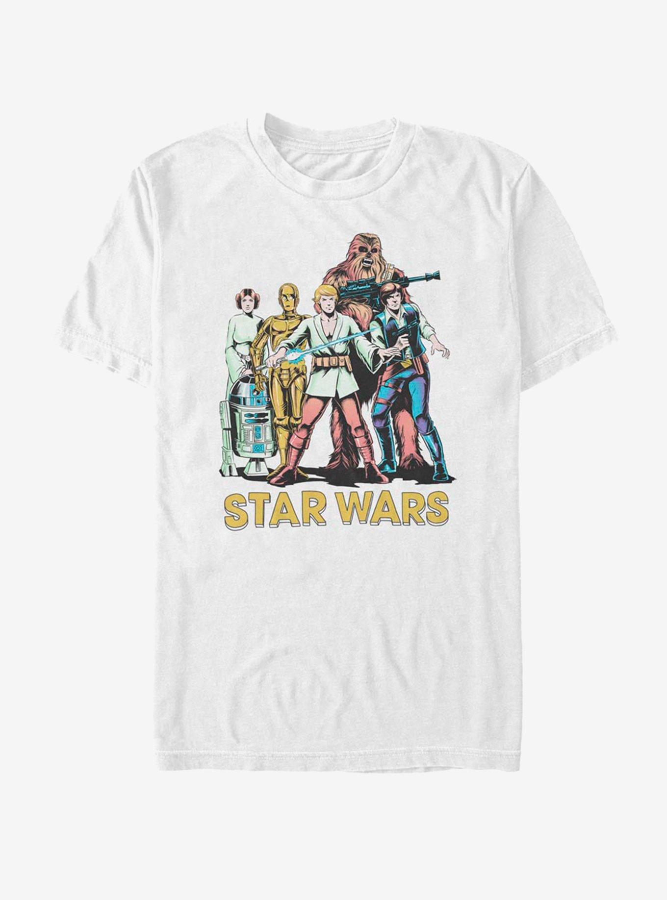 Star Wars Group Shot Two T-Shirt, WHITE, hi-res
