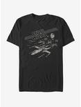 Star Wars Lazer Chase T-Shirt, BLACK, hi-res