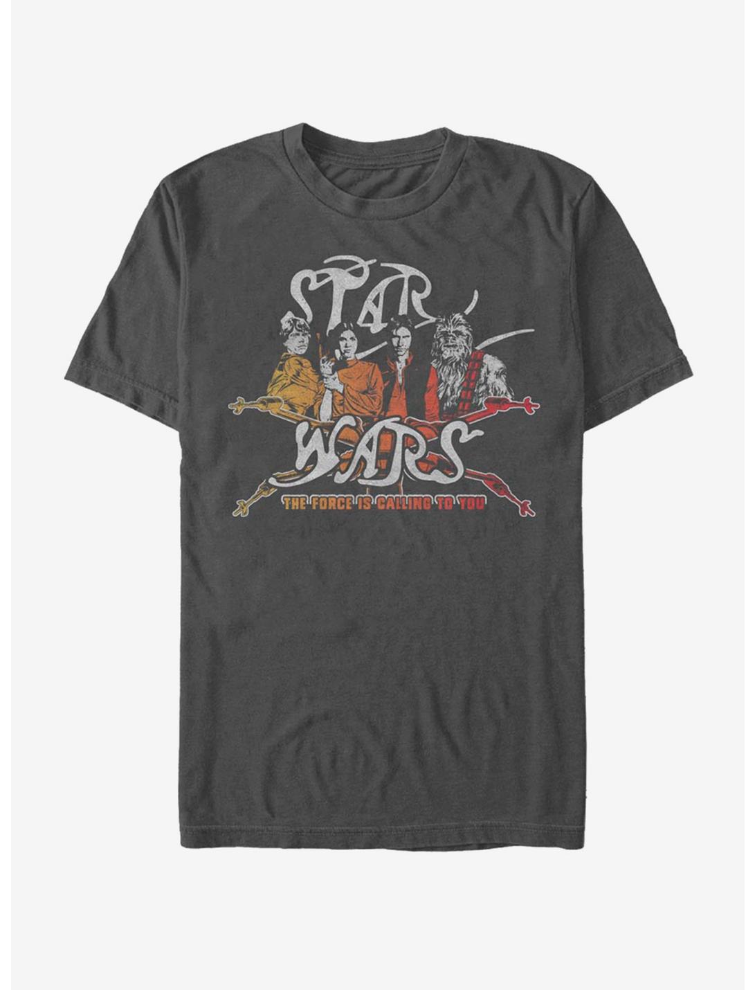 Star Wars Vintage Rock Star Wars T-Shirt, CHARCOAL, hi-res