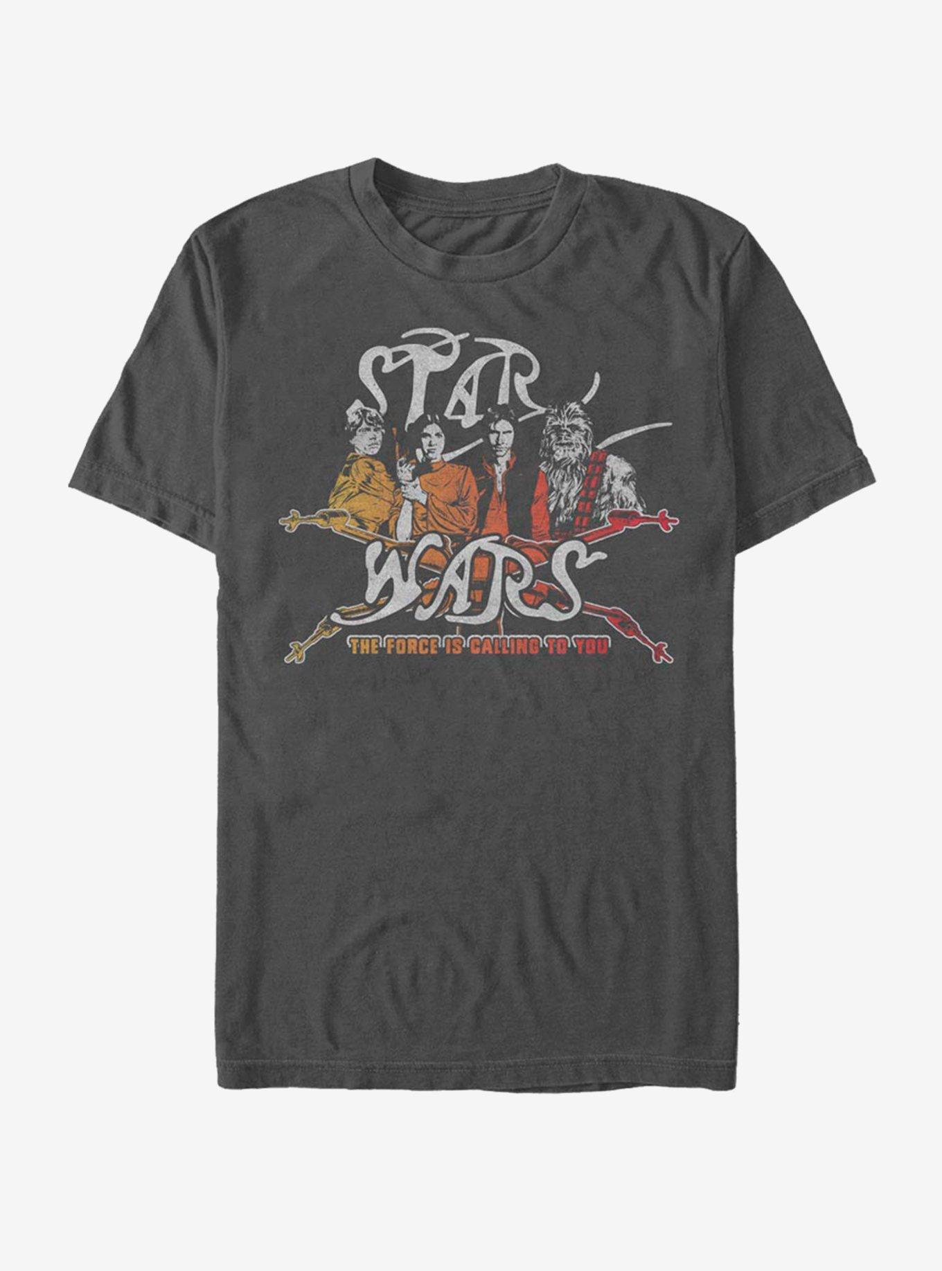 Star Wars Vintage Rock Star Wars T-Shirt, CHARCOAL, hi-res