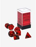 Chessex Black Red & Gold Polyhedral Dice Set, , hi-res