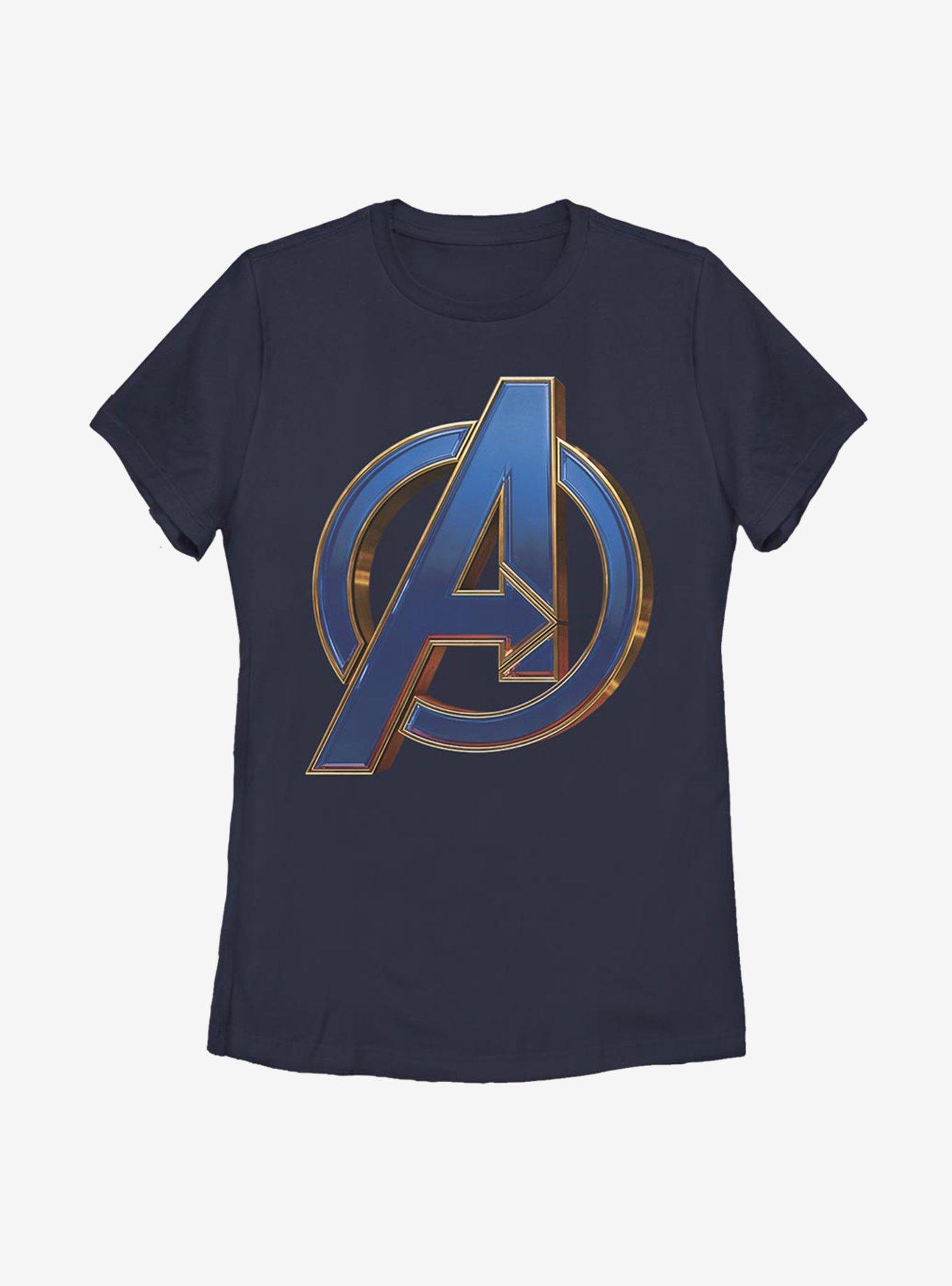 Marvel Avengers Blue Logo Womens T-Shirt, , hi-res