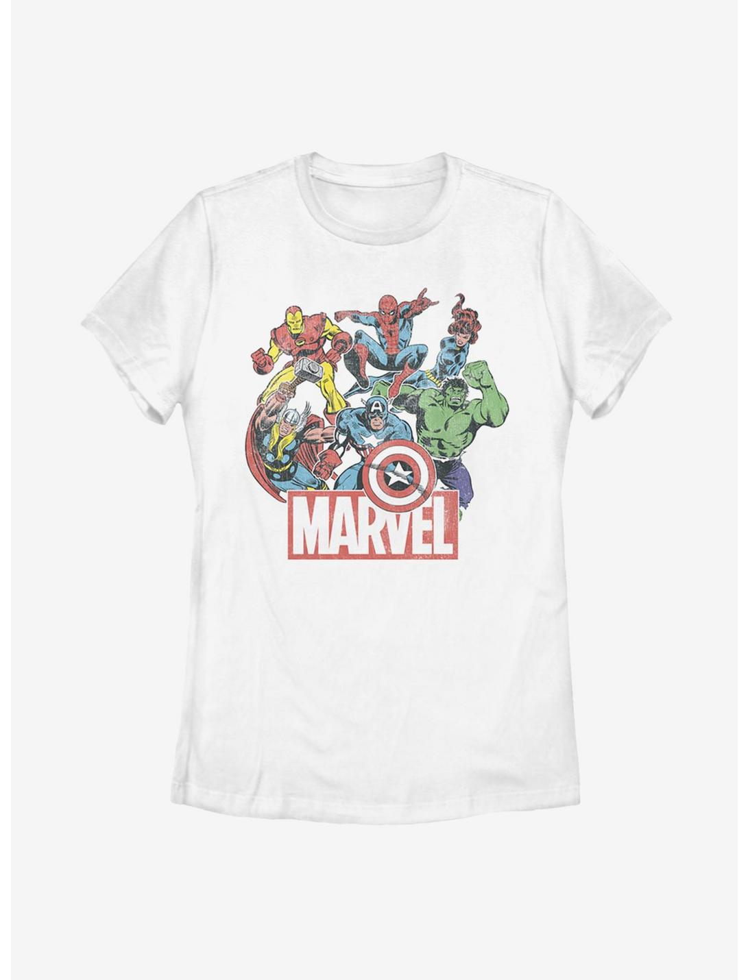 Marvel Avengers Heroes Of Today Womens T-Shirt, WHITE, hi-res