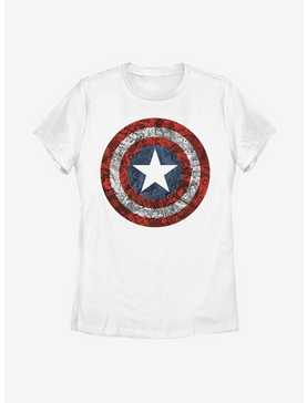 Marvel Captain America Comic Book Shield Womens T-Shirt, , hi-res