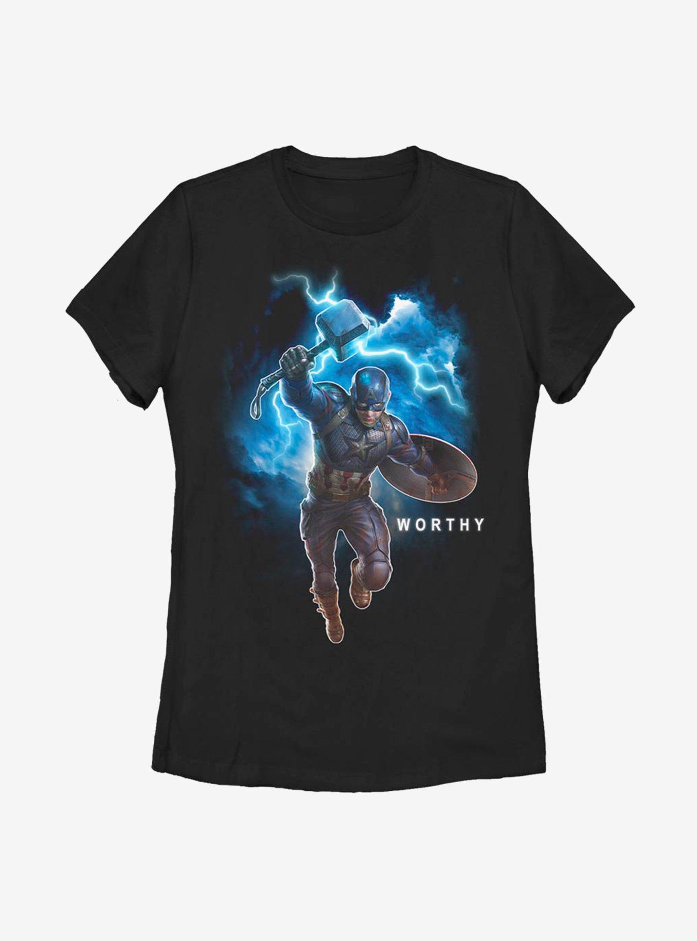 Marvel Captain America Worthy Cap Womens T-Shirt, , hi-res