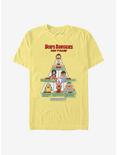 Bob's Burgers Food Pyramid T-Shirt, BANANA, hi-res