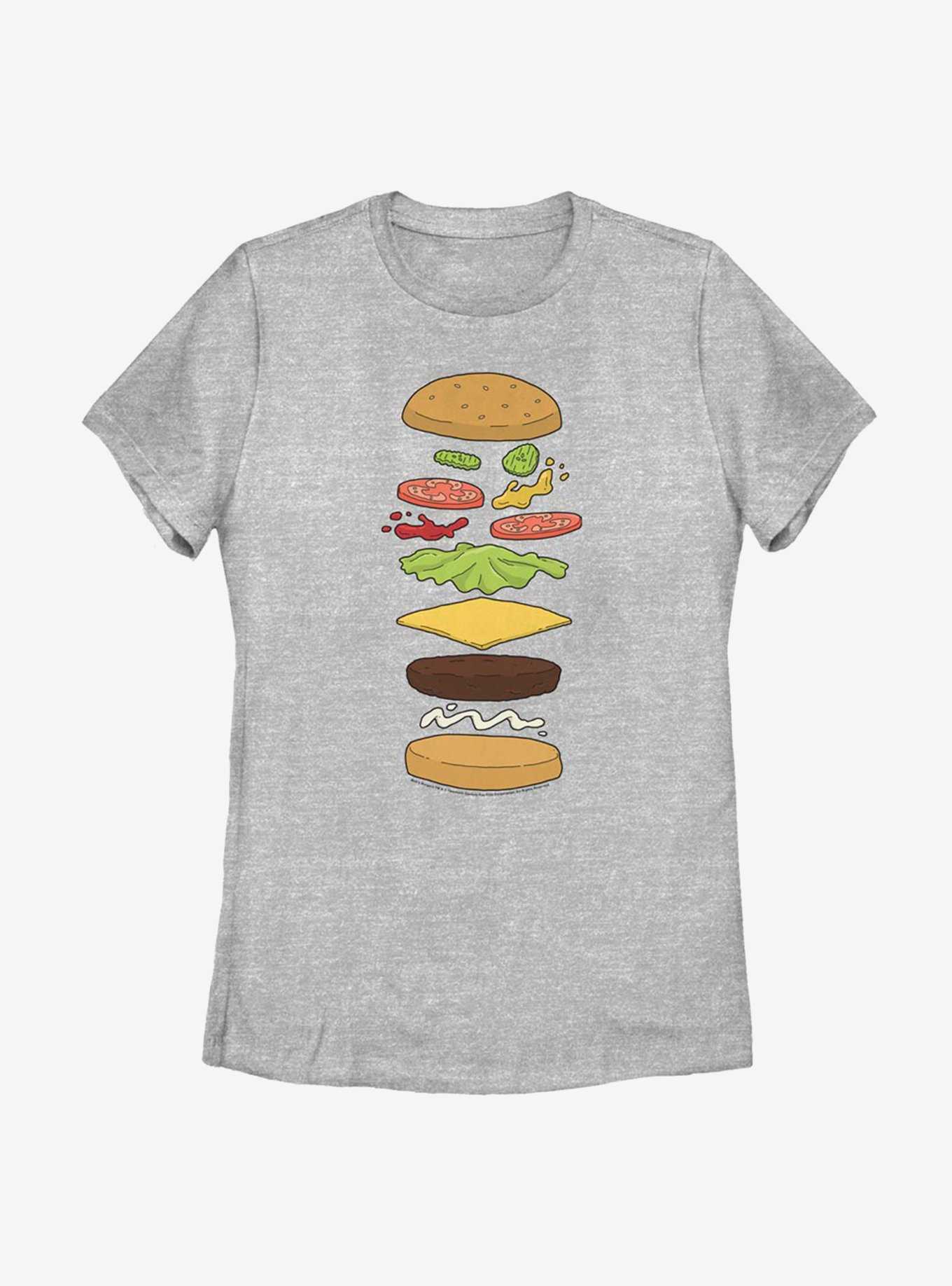 Bob's Burgers Burger Diagram Womens T-Shirt, , hi-res