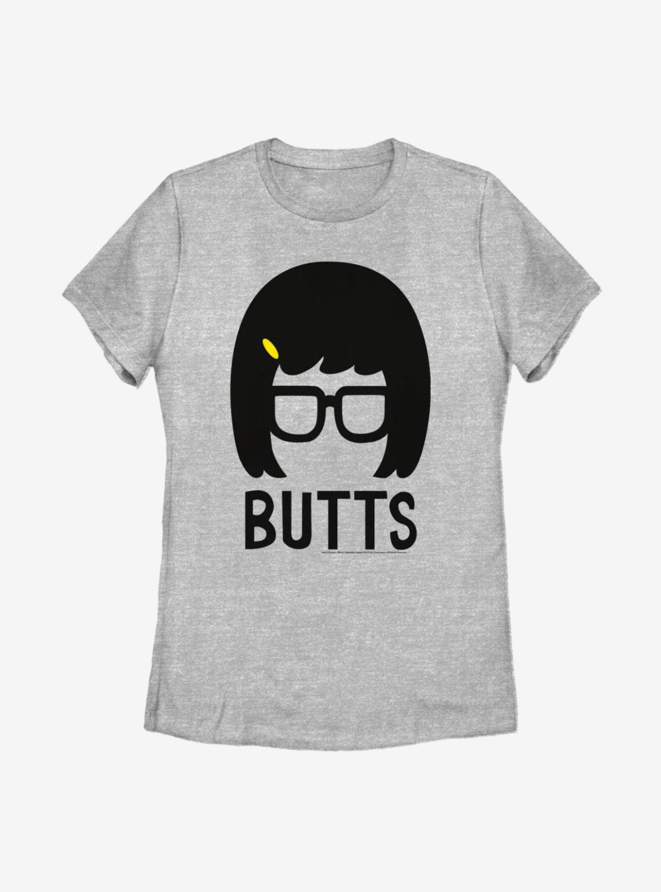 Bob's Burgers Butts Womens T-Shirt, ATH HTR, hi-res