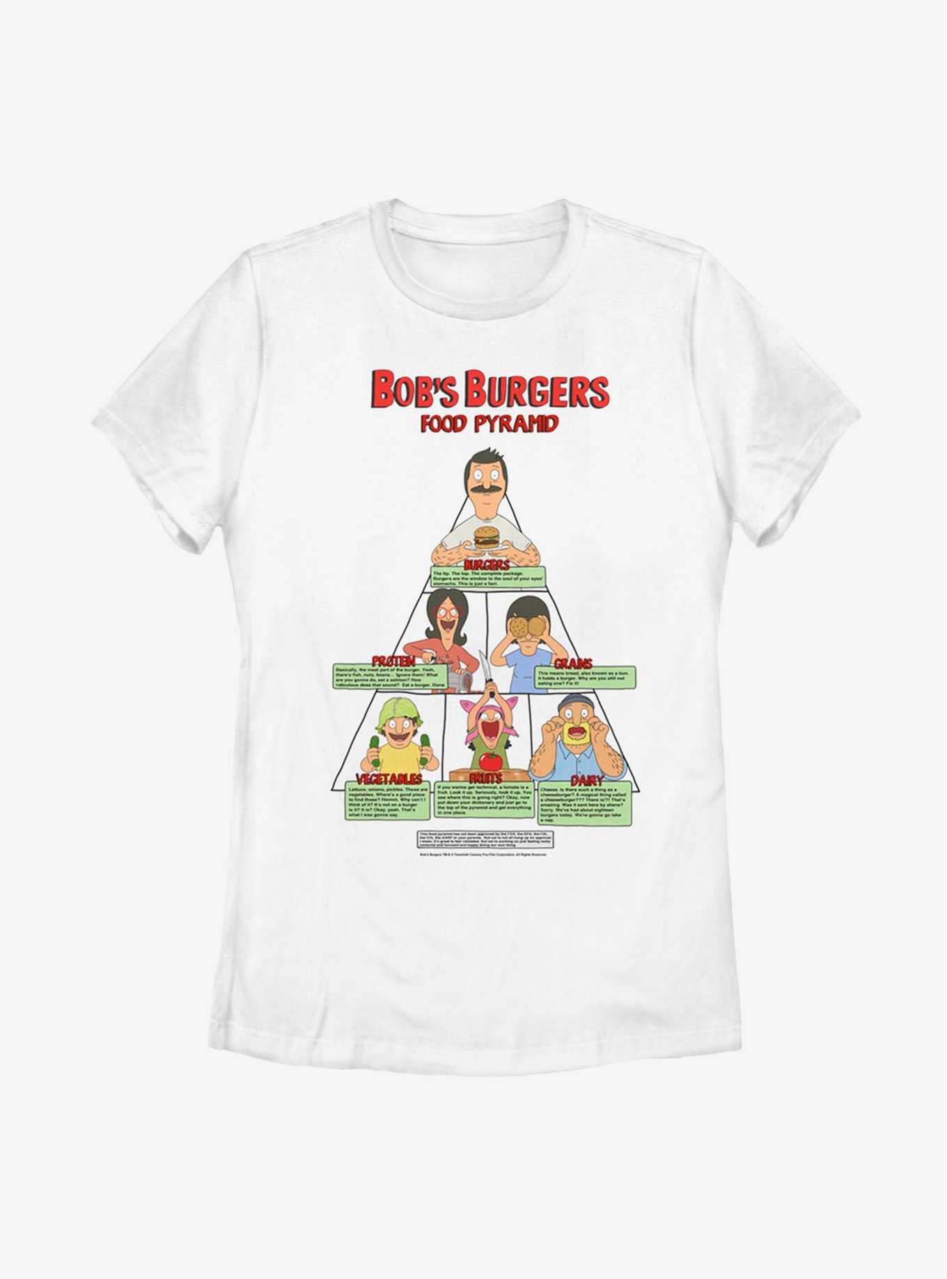 Bob's Burgers Food Pyramid Womens T-Shirt, , hi-res