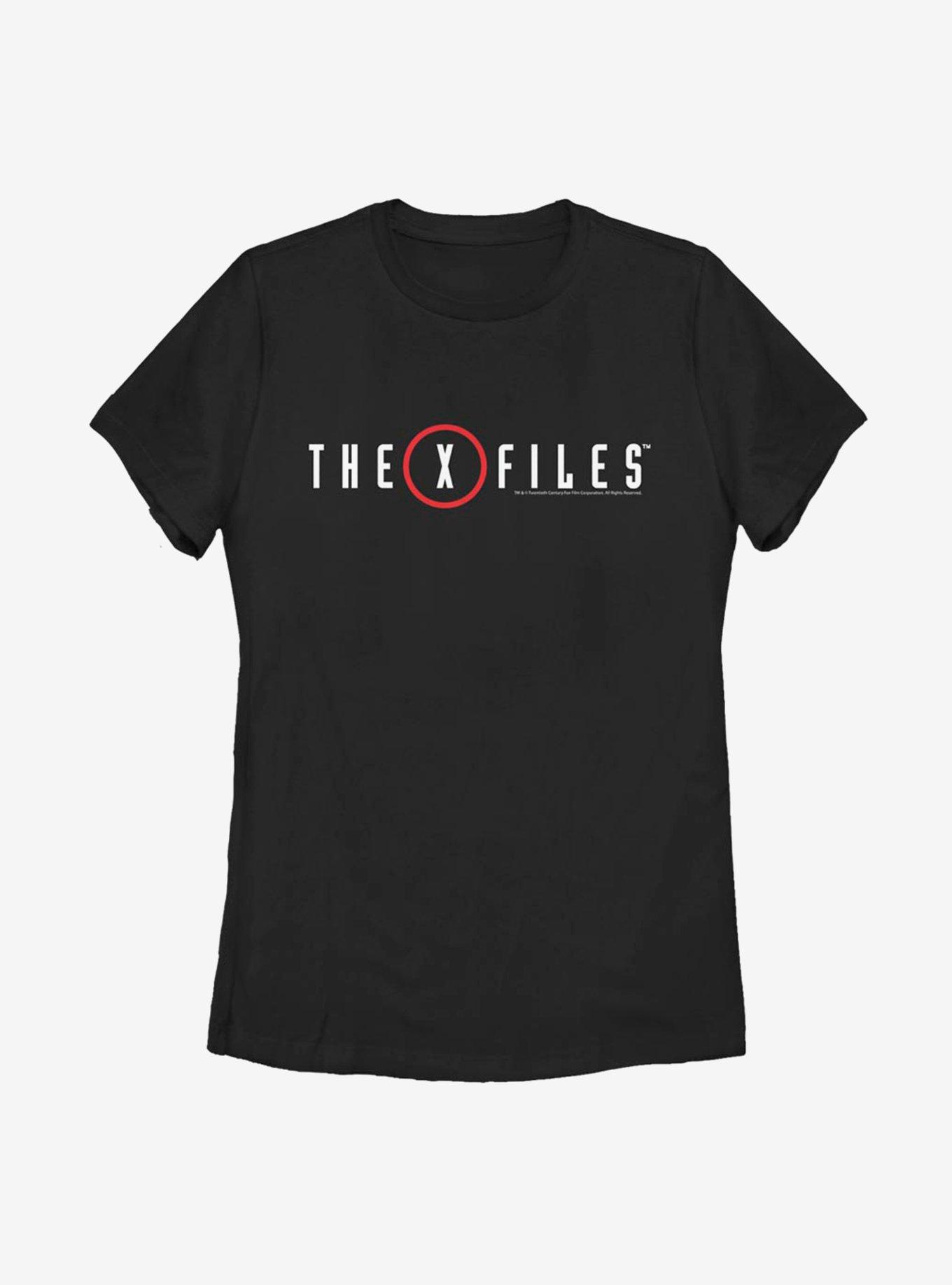 The X-Files Red Logo Womens T-Shirt, BLACK, hi-res