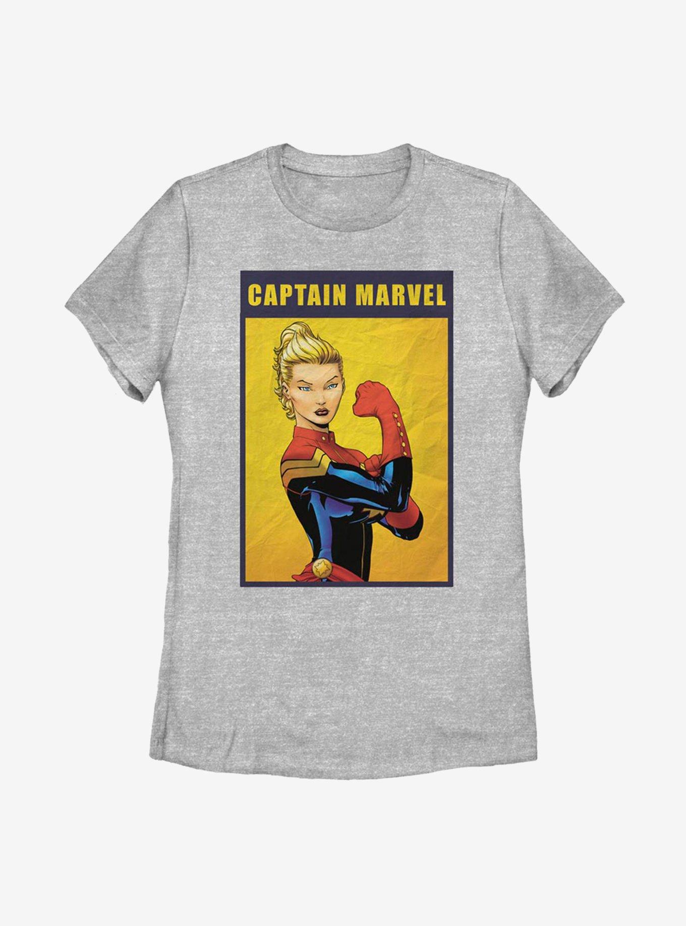 Marvel Captain Marvel The Riveter Womens T-Shirt, ATH HTR, hi-res
