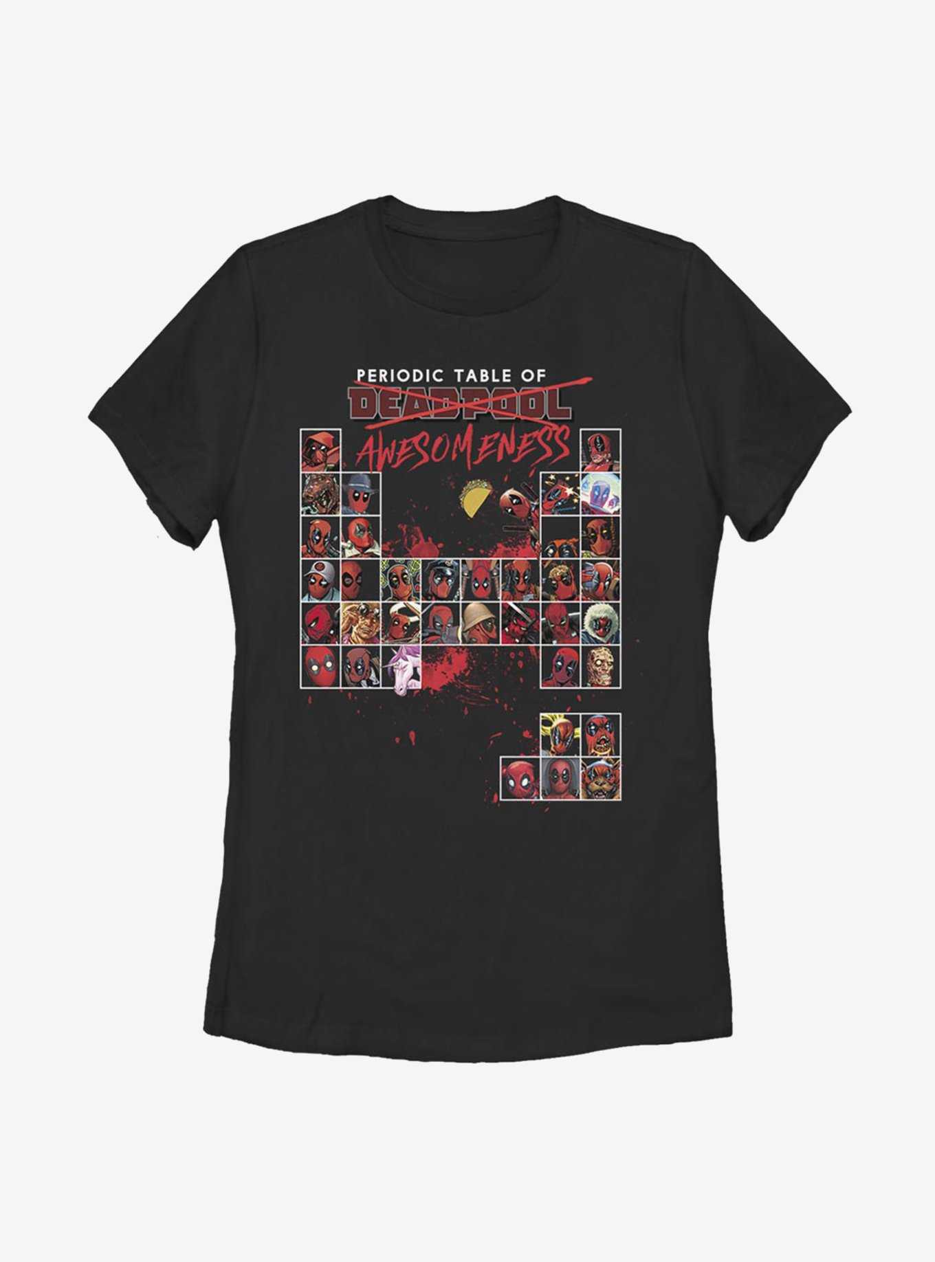 Marvel Deadpool Periodic Womens T-Shirt, , hi-res