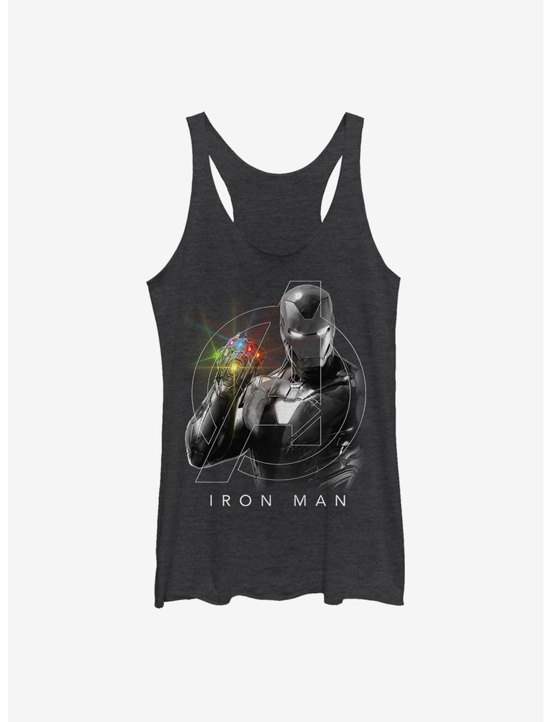 Marvel Iron Man Only One Womens Tank Top, BLK HTR, hi-res