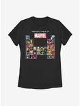 Marvel Periodic Marvel Womens T-Shirt, BLACK, hi-res