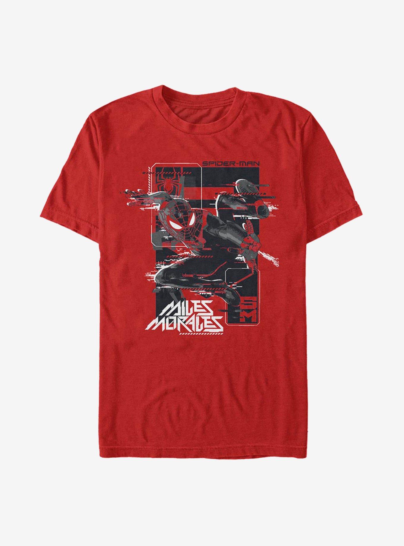 Marvel Spider-Man Miles Morales Slinging Web T-Shirt, , hi-res