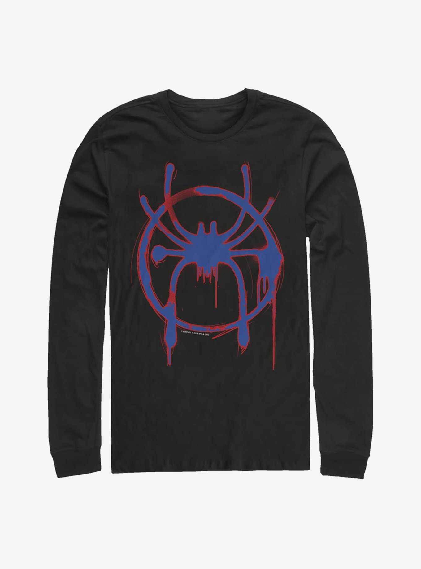 Marvel Spider-Man: Into The Spiderverse Miles Morales Red and Blue Long-Sleeve T-Shirt, , hi-res
