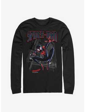 Marvel Spider-Man: Into The Spiderverse Miles Morales Tower Hero Long-Sleeve T-Shirt, , hi-res