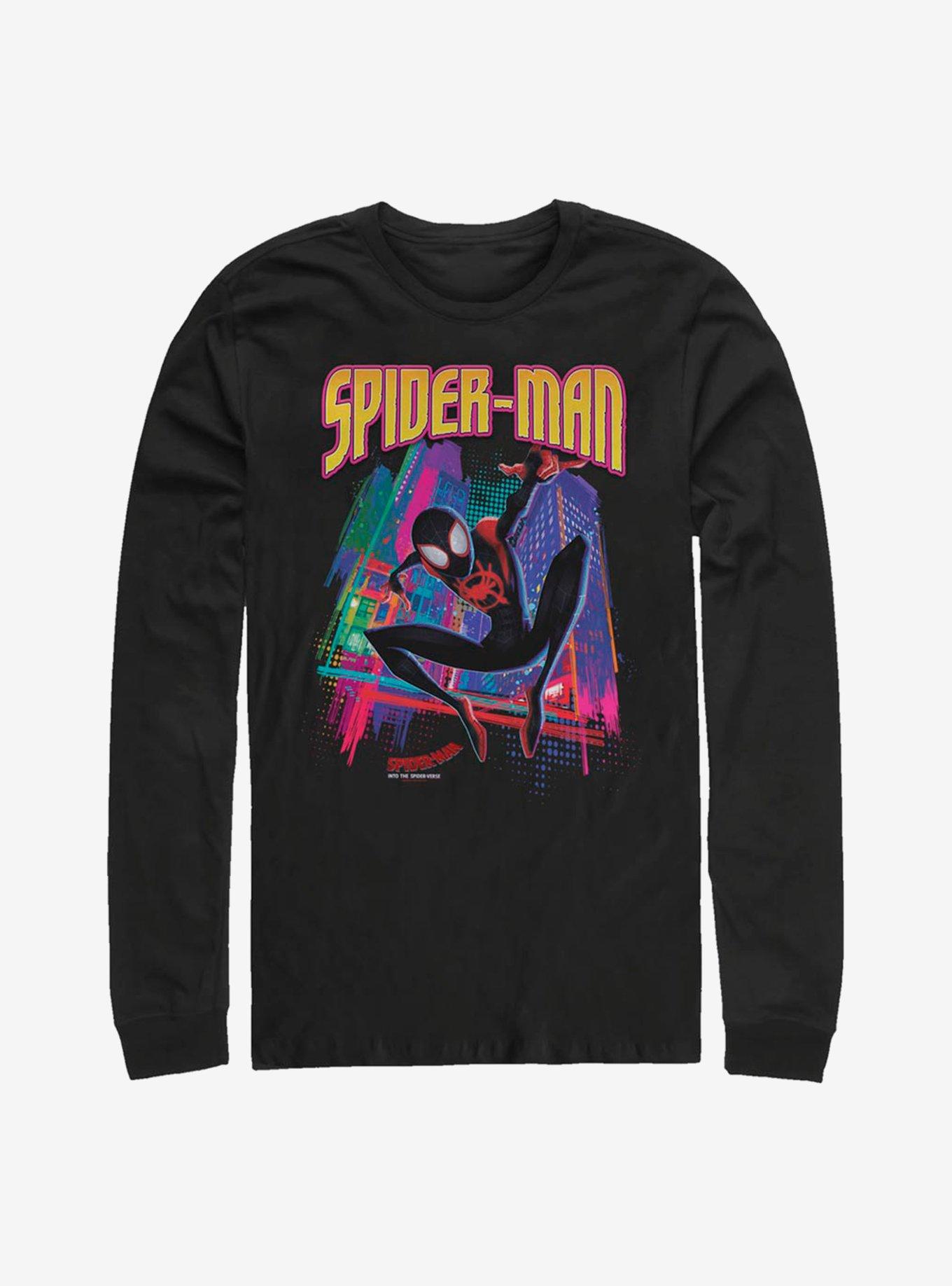 Marvel Spider-Man: Into The Spiderverse Miles Morales Tower Hero Long-Sleeve T-Shirt, , hi-res