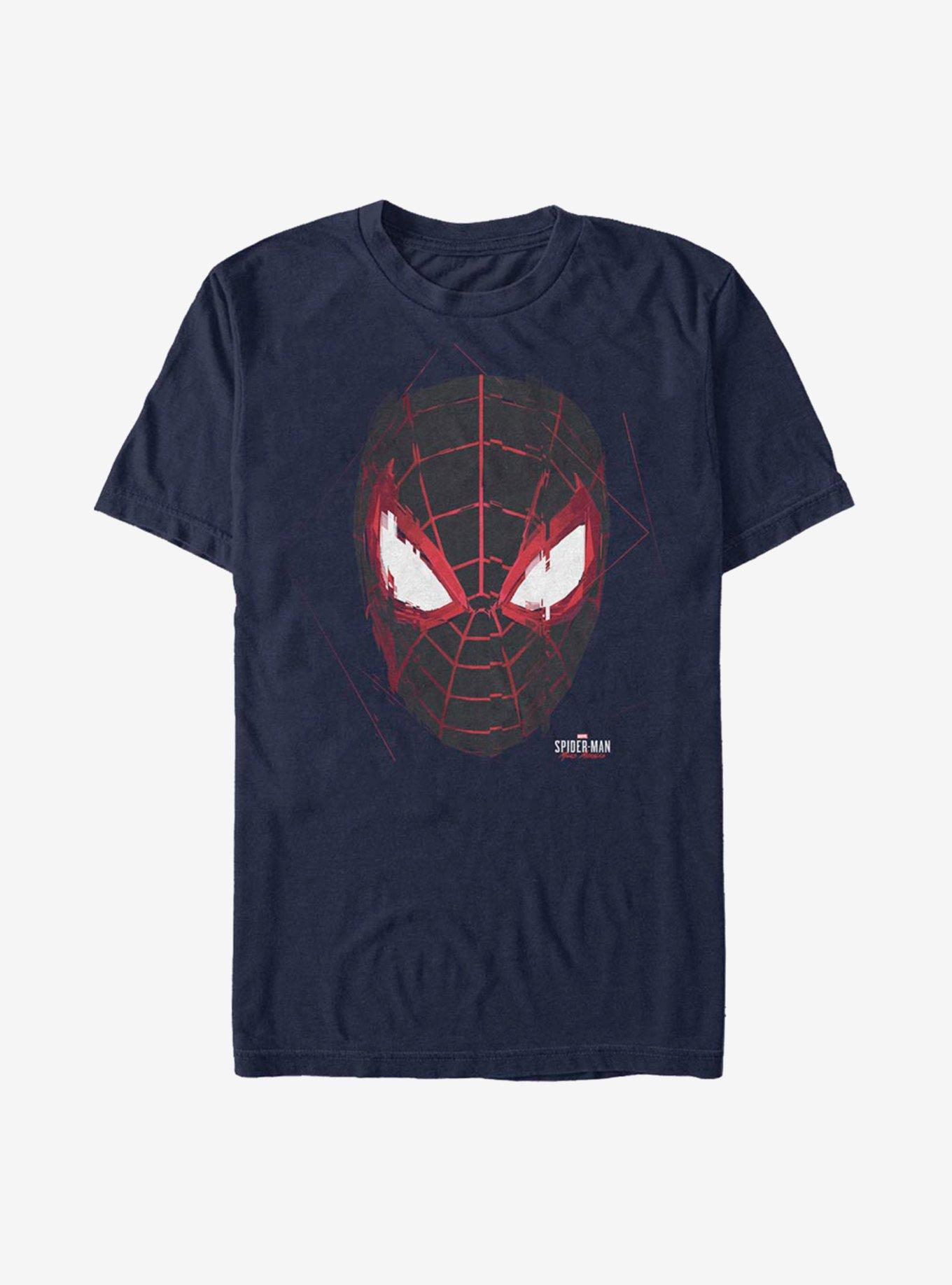 Marvel Spider-Man Miles Morales Glitch Mask T-Shirt, , hi-res