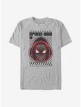 Marvel Spider-Man Miles Morales Hooded Hero T-Shirt, SILVER, hi-res