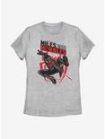 Marvel Spider-Man Miles Morales Swing Morales Womens T-Shirt, ATH HTR, hi-res