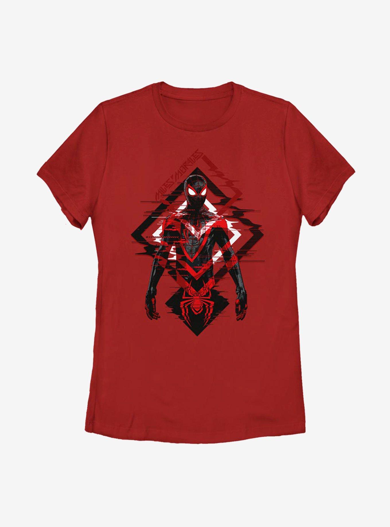 Marvel Spider-Man Miles Morales Triangle Waves Womens T-Shirt, , hi-res