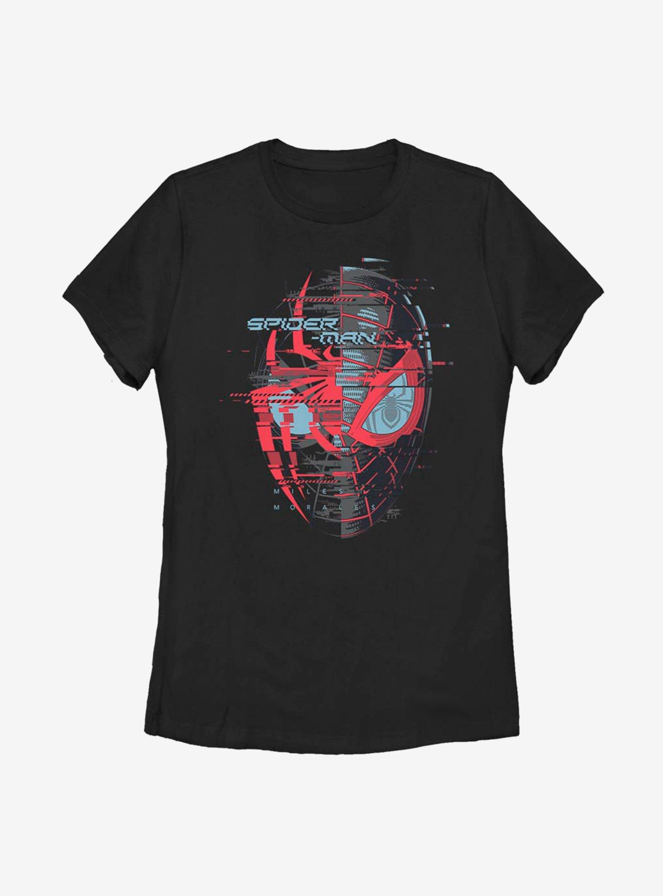 Marvel Spider-Man Miles Morales Glitching Womens T-Shirt, , hi-res