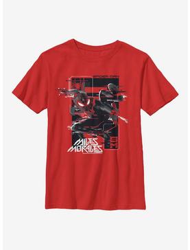 Marvel Spider-Man Miles Morales Slinging Web Youth T-Shirt, , hi-res