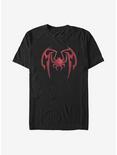 Marvel Spider-Man Miles Morales Mask Icon T-Shirt, BLACK, hi-res
