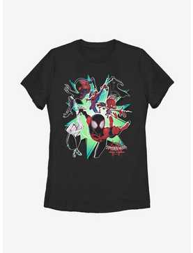 Marvel Spider-Man: Into The Spiderverse Miles Morales Group Womens T-Shirt, , hi-res