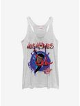 Marvel Spider-Man: Into The Spiderverse Miles Morales Painted Womens Tank Top, WHITE HTR, hi-res