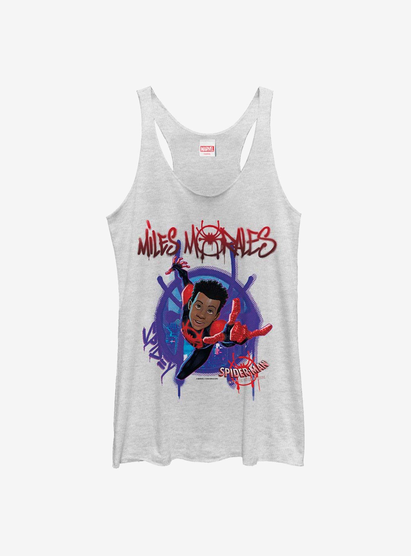 Marvel Spider-Man: Into The Spiderverse Miles Morales Painted Womens Tank Top, , hi-res