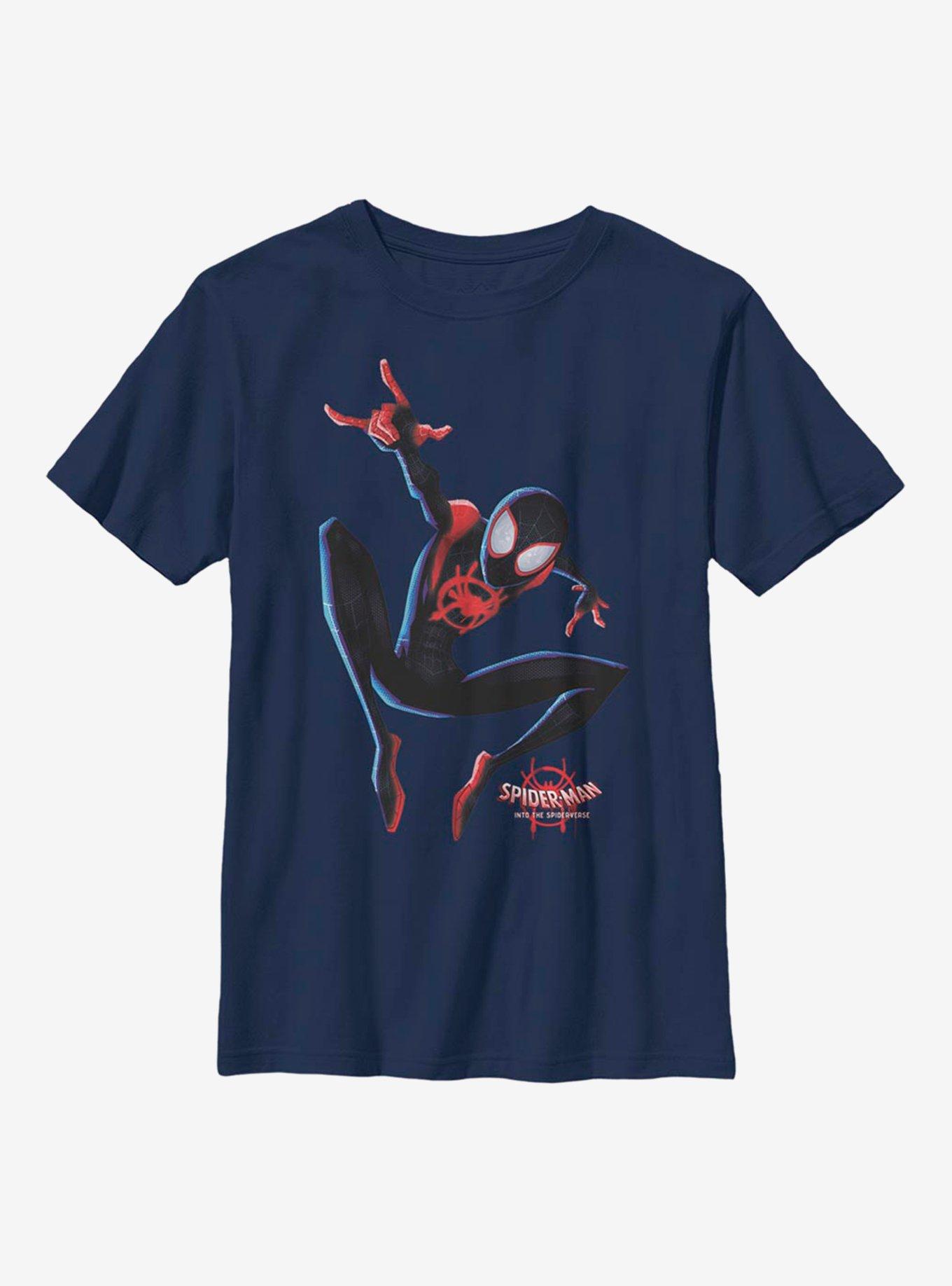 Marvel Spider-Man: Into The Spiderverse Miles Morales Big Miles Youth T ...