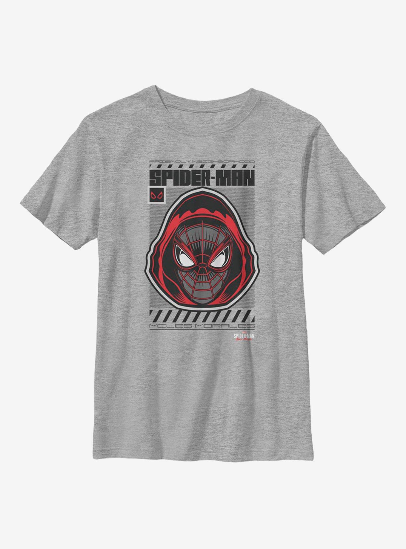 Marvel Spider-Man Miles Morales Hooded Hero Youth T-Shirt, , hi-res