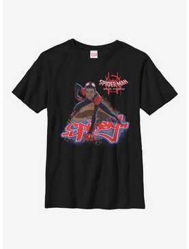 Marvel Spider-Man: Into The Spiderverse Miles Morales Bricks Youth T-Shirt, , hi-res