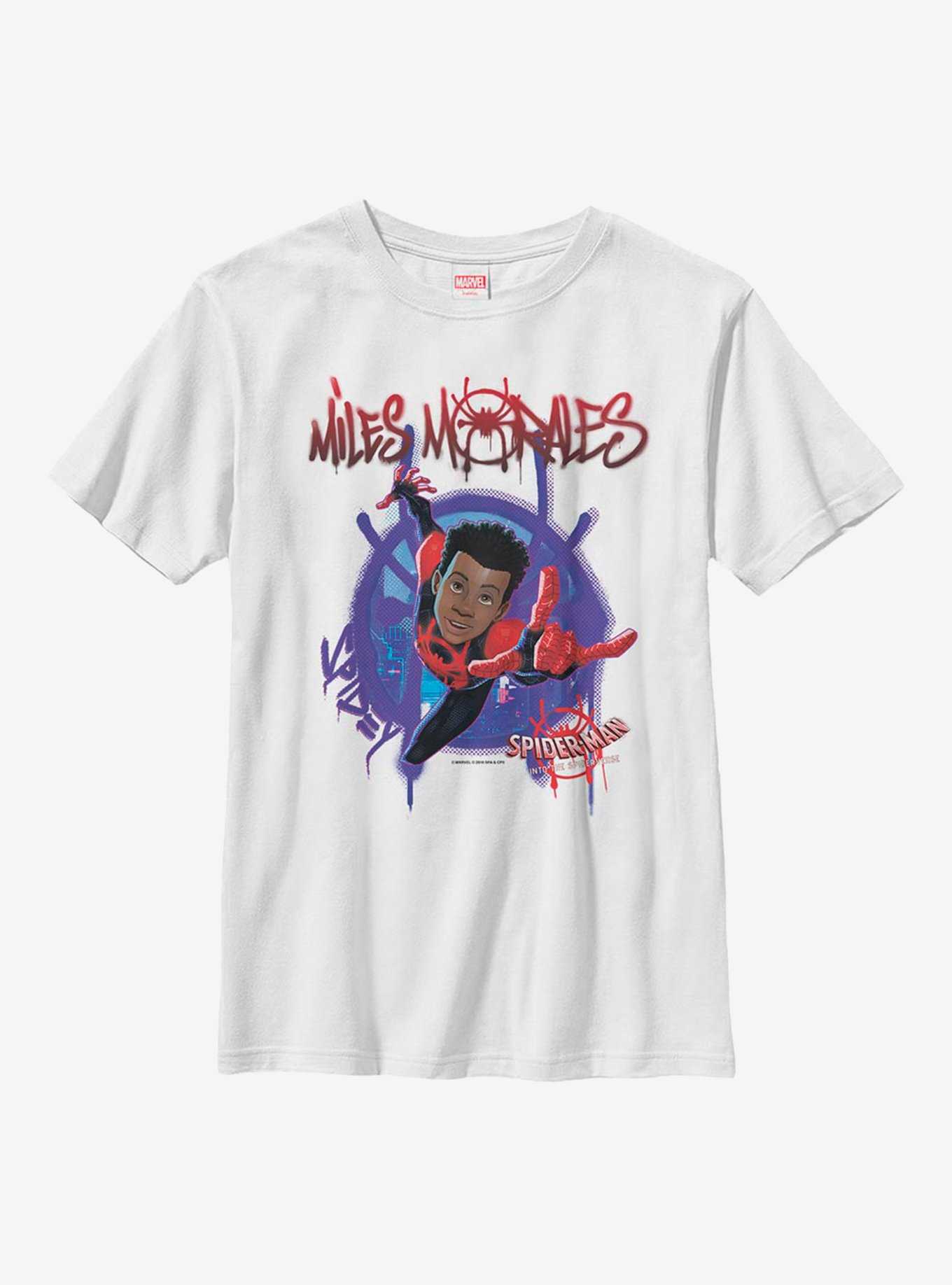 Marvel Spider-Man: Into The Spiderverse Miles Morales Paint Youth T-Shirt, , hi-res
