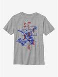 Marvel Spider-Man: Into The Spiderverse Miles Morales Slinging Youth T-Shirt, ATH HTR, hi-res