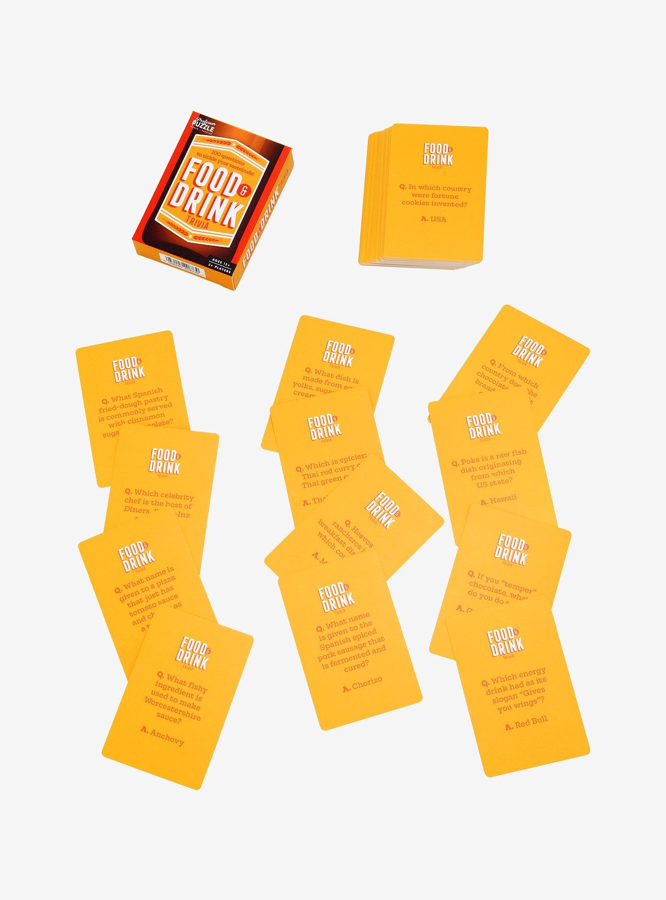 Food & Drink Mini Trivia Game, , hi-res