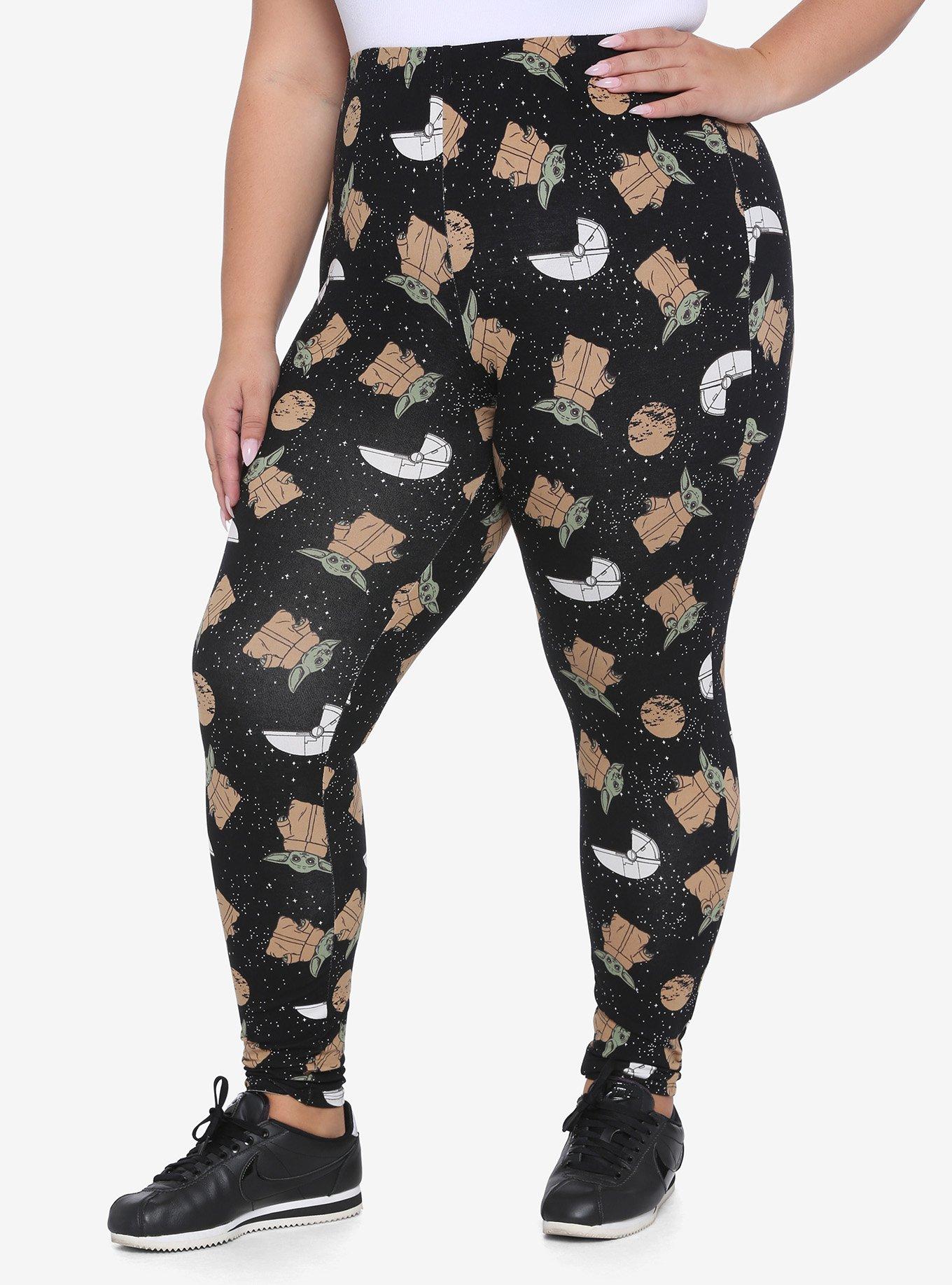 Star Wars The Mandalorian The Child Leggings Plus Size, BLACK, hi-res