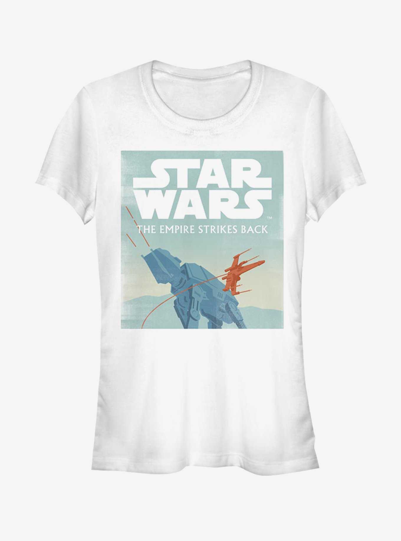 Star Wars Episode V The Empire Strikes Back AT-AT Attack Minimalist Poster Girls T-Shirt, , hi-res