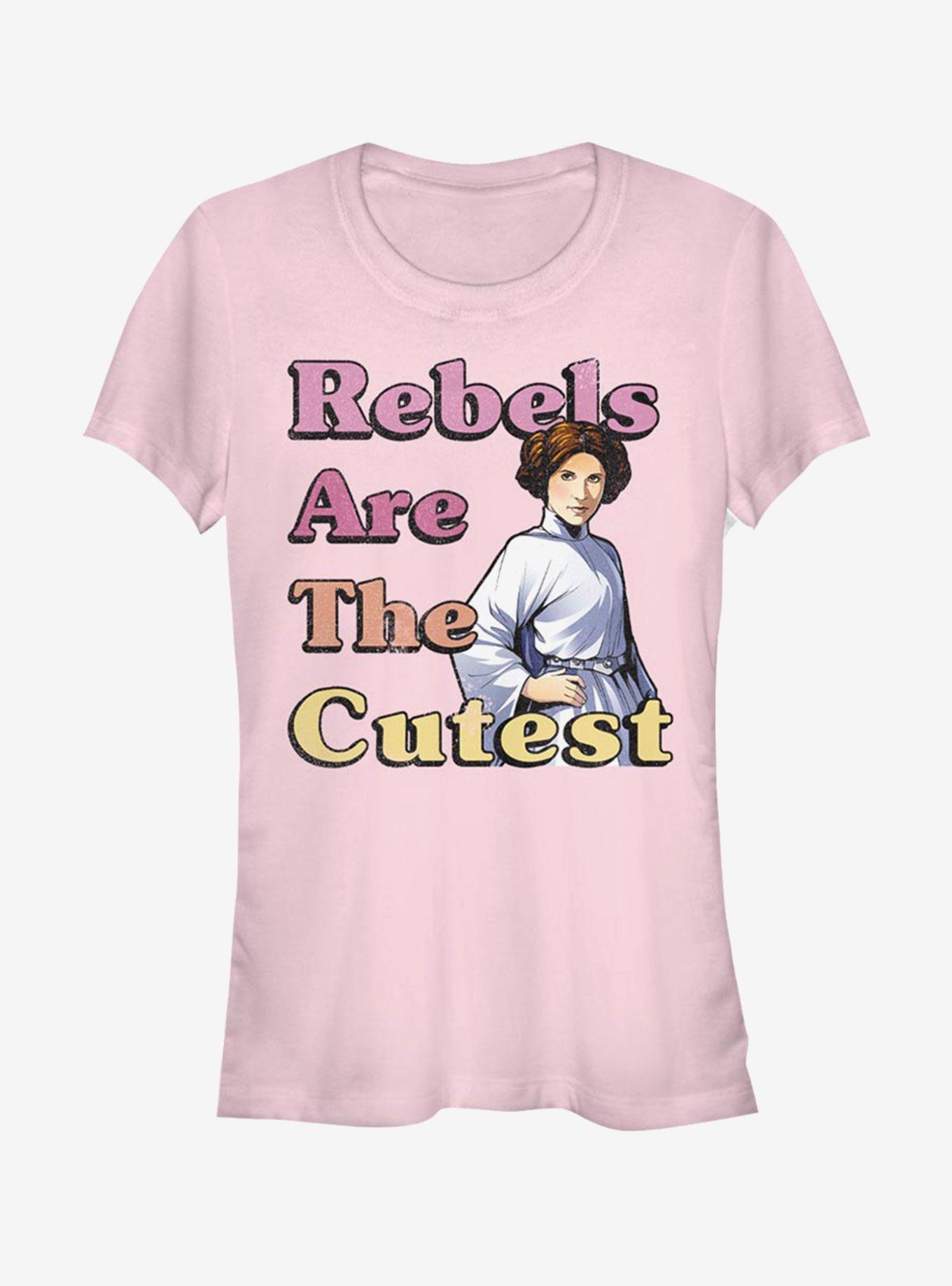 Star Wars Star Wars Princess Leia Rebels Are The Cutest Girls T-Shirt, LIGHT PINK, hi-res