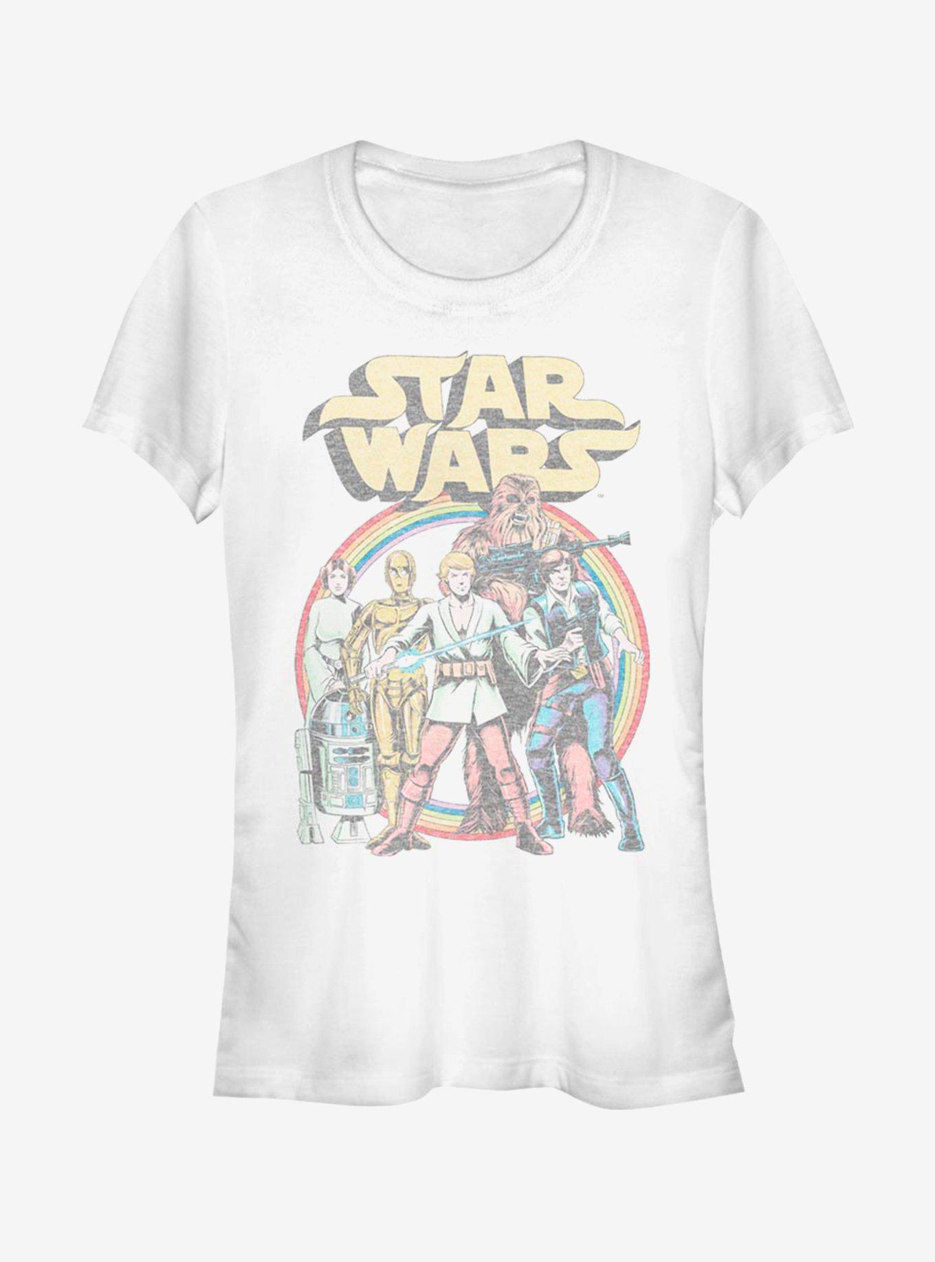 Star Wars Star Wars Rainbow Girls T-Shirt, WHITE, hi-res