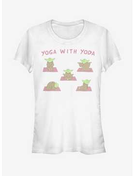 Star Wars Yoga With Yoda Girls T-Shirt, , hi-res