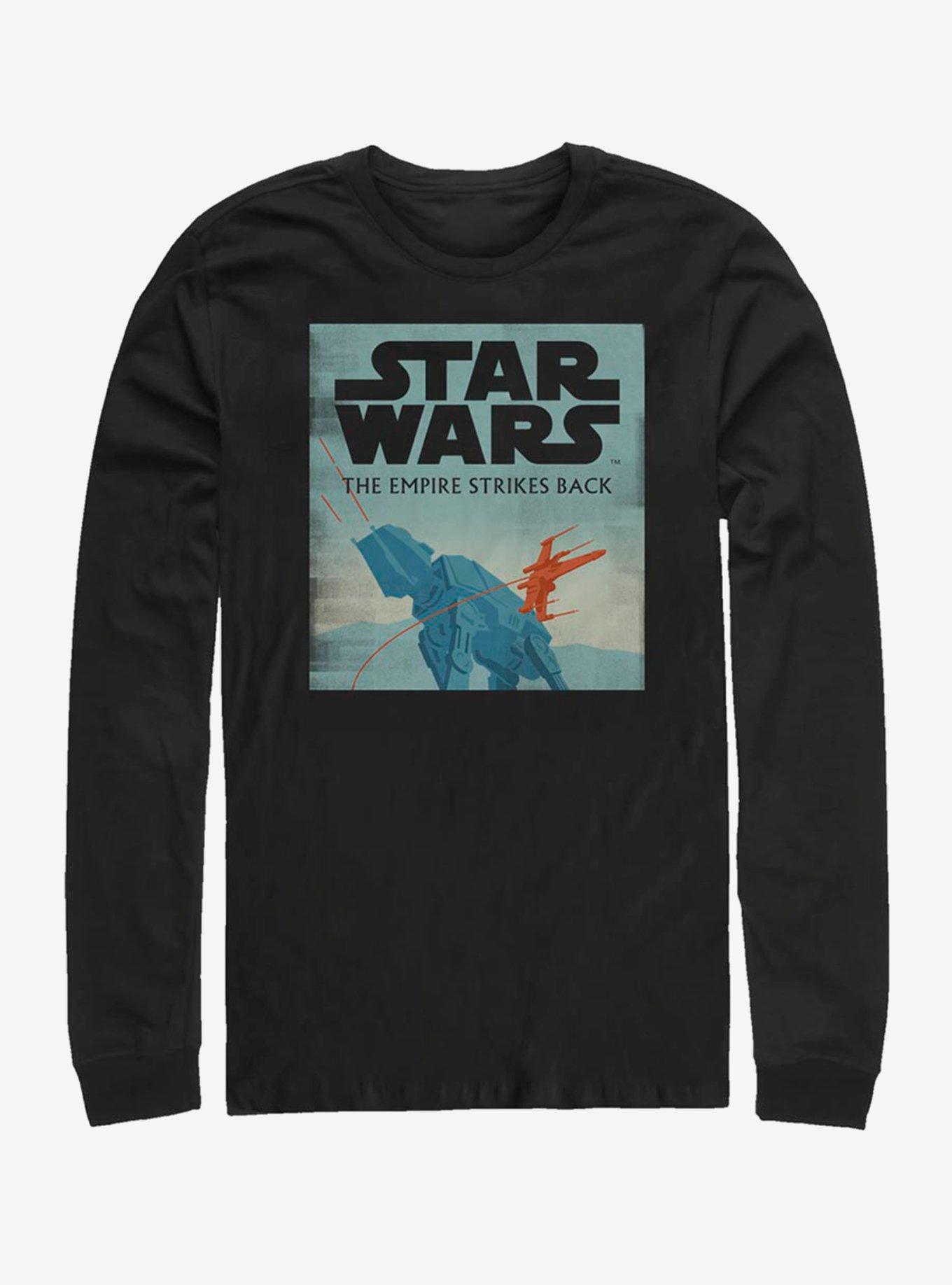 Star Wars Episode V The Empire Strikes Back AT-AT Attack Minimalist Poster Long-Sleeve T-Shirt, , hi-res