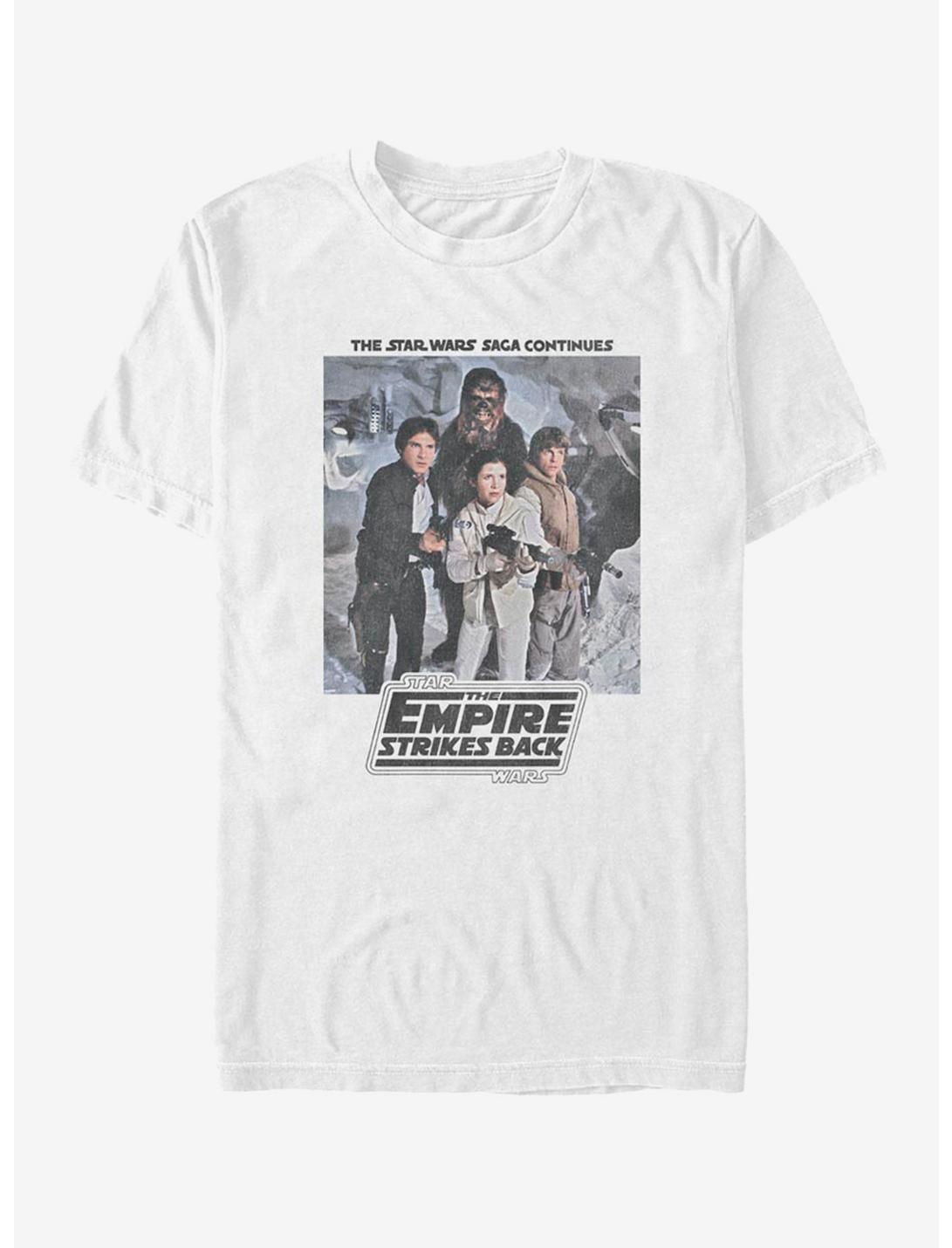 Star Wars Episode V The Empire Strikes Back Crew Photo Poster T-Shirt, WHITE, hi-res