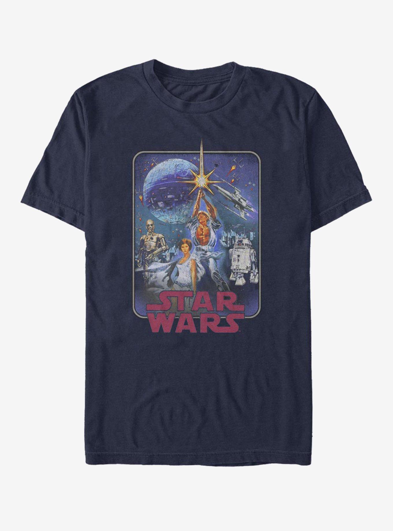 Star Wars Episode IV A New Hope Poster Redux T-Shirt, , hi-res