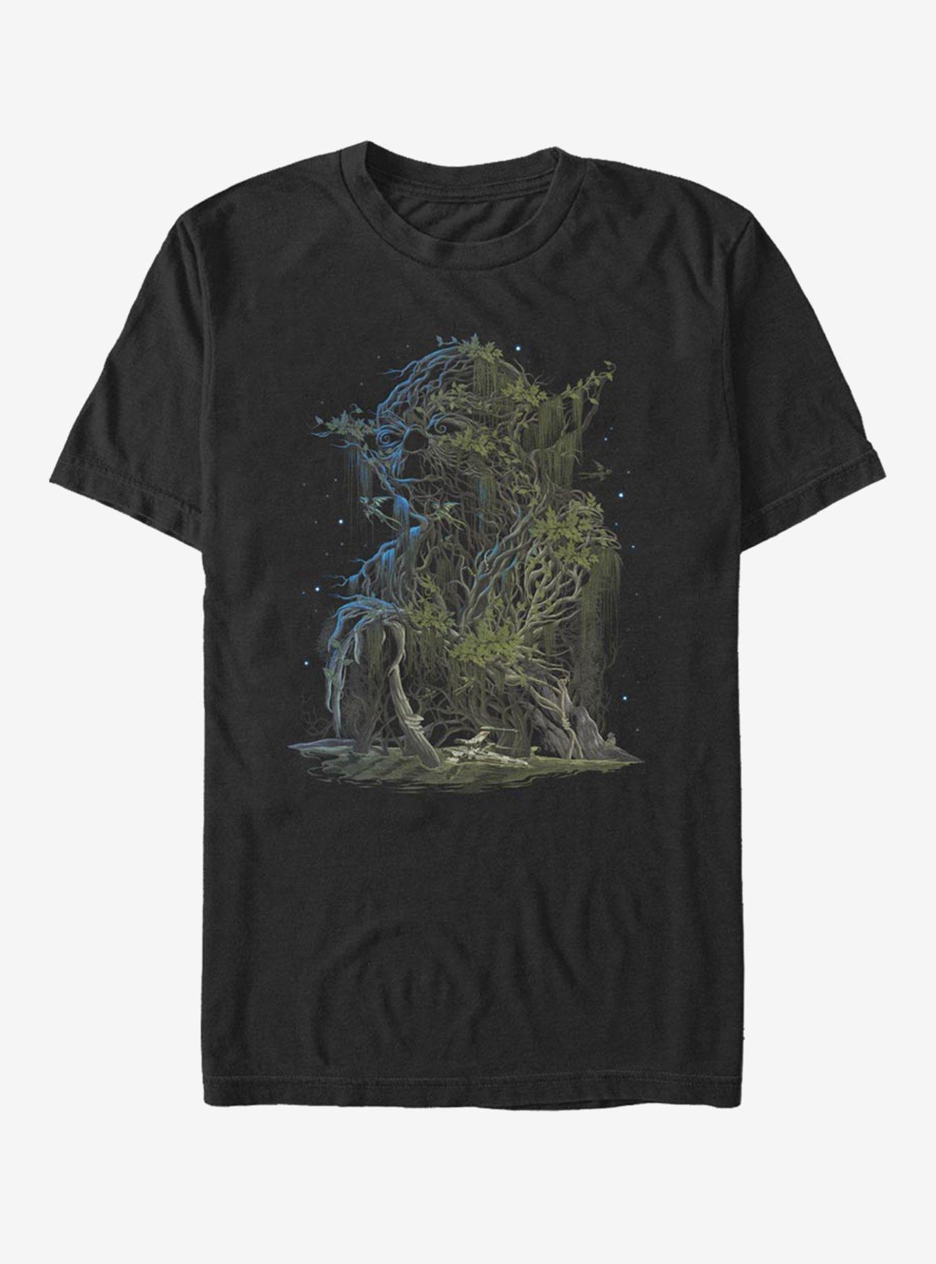 Star Wars Nature Yoda T-Shirt, BLACK, hi-res