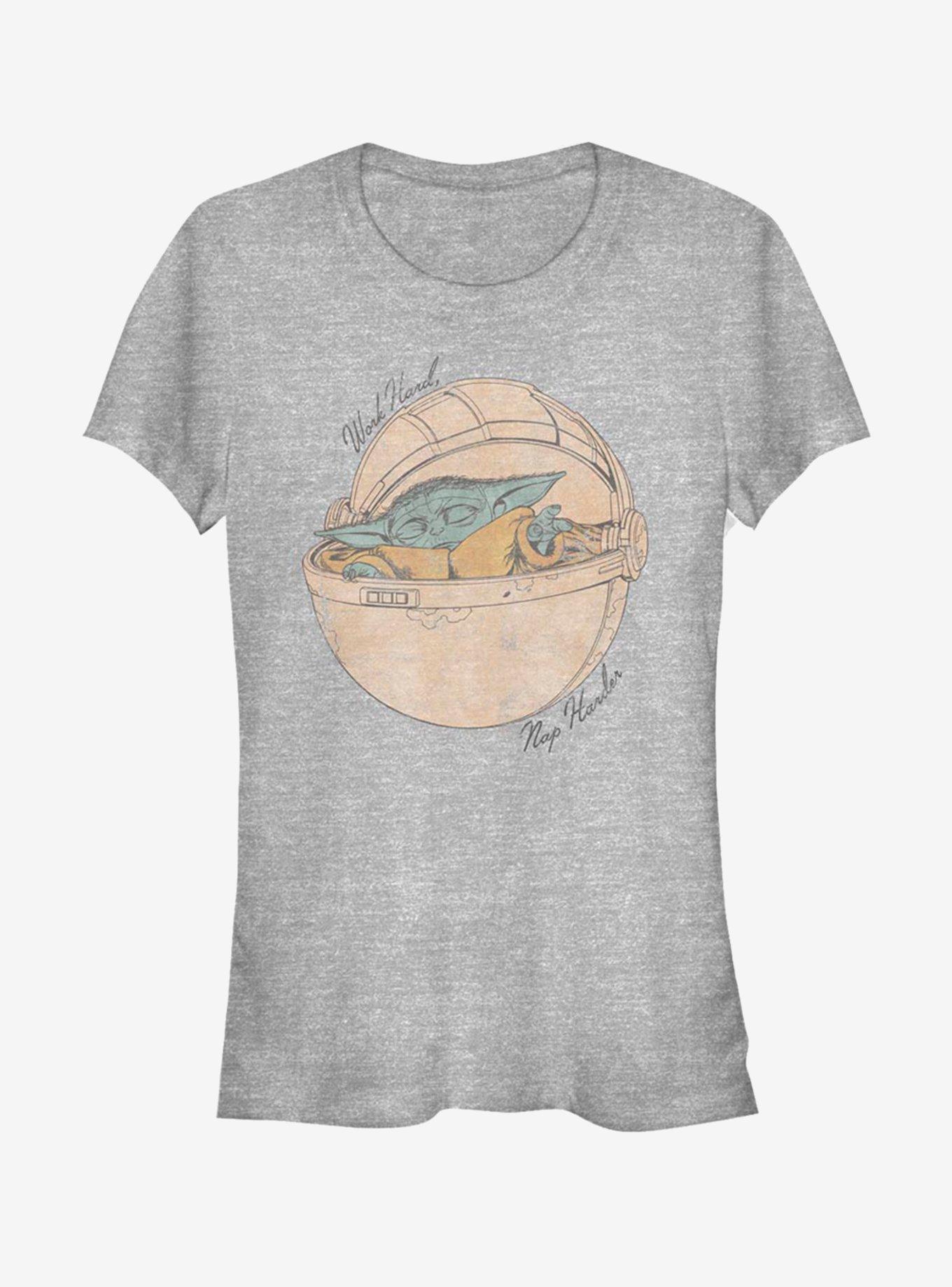 Star Wars The Mandalorian The Child Nap Harder Girls T-Shirt