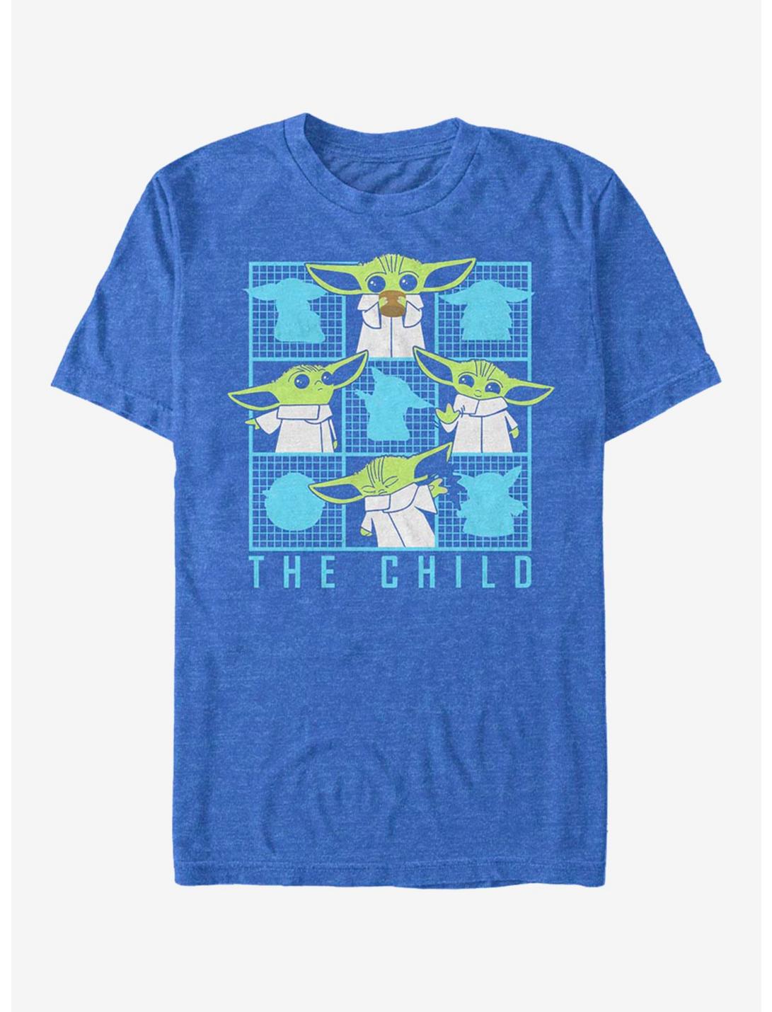 Star Wars The Mandalorian The Child Box Grid T-Shirt, ROY HTR, hi-res